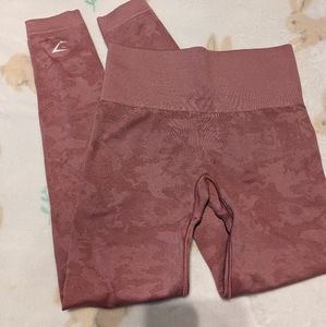 More of pink camo butt scrunch tights gymshark